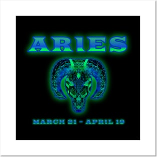 Aries 7b Black Posters and Art